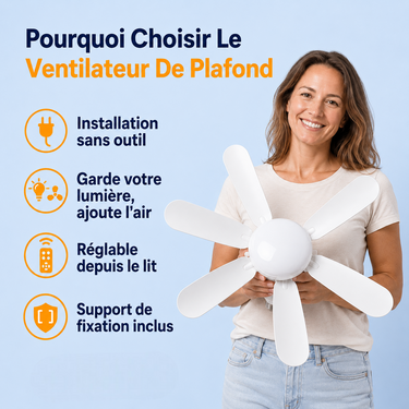 Ventilateur de Plafond | Profitez d'un intérieur plus frais pendant les fortes chaleurs